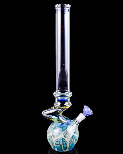 Aura Twist – 20" Fumed Spiral Round Bottom Zong Bong
