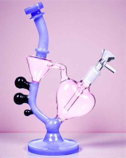 Infinite Love - Recycler Heart Bong - Pink