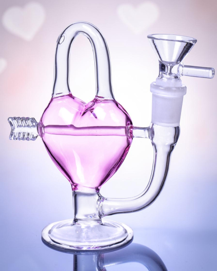 Pink Arrow Cupid Heart Bong