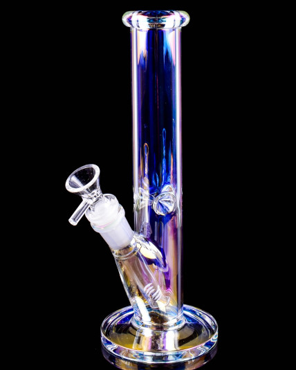 The Spectrum - 10" Electro Plated Cylinder Straight Bong