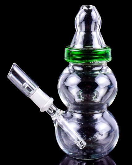 4" Mini Baby Bottle Water Pipe - Oil Rig