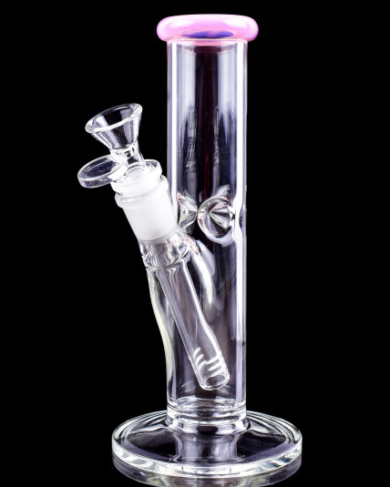 Ice Floe - 8" Cylinder Straight Tube Bong w/ Ice Catcher