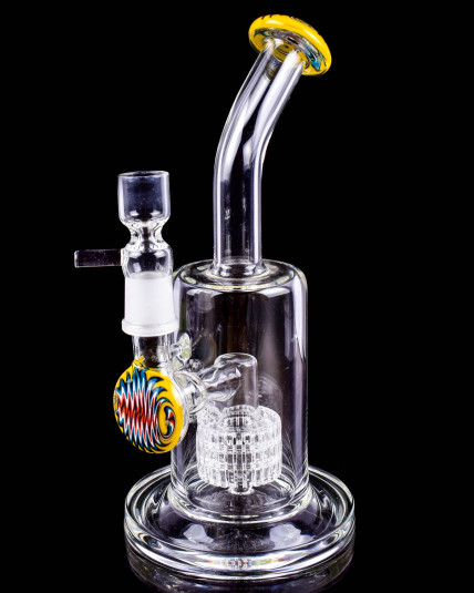 Hypnotic Wig-Wag Marble Matrix Perc Bong | Limited Drop