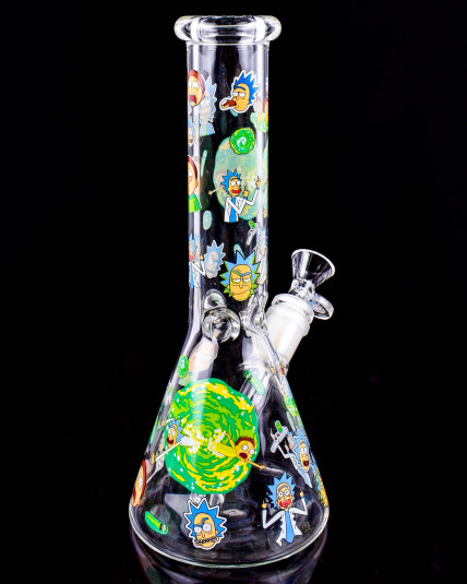 Portal Panic Rick & Morty Beaker Bong