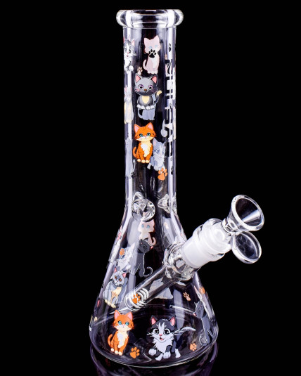 Kitty Cuddles Beaker Bong