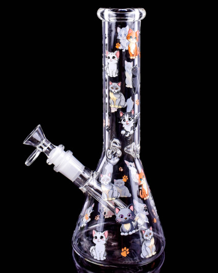 Kitty Cuddles Beaker Bong