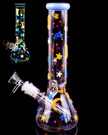 Cosmic Sprinkles Glow In The Dark Beaker Bong