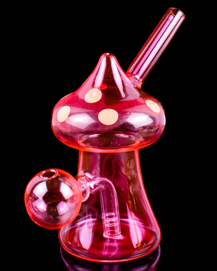 Mushroom Design Dab Rig Bong Oil Burner - Pink