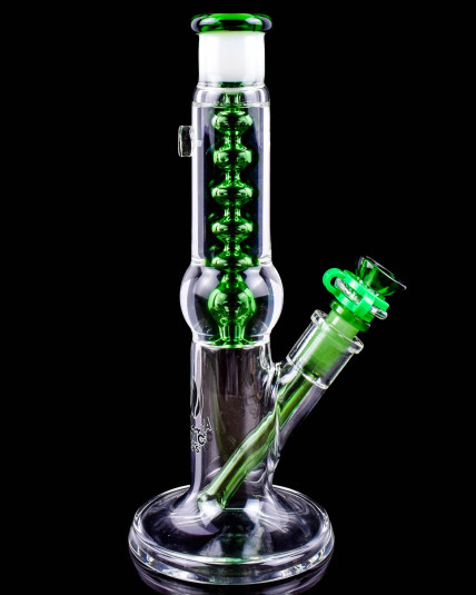 Atomic Glass Concave Glycerin Beaker Bong - Green