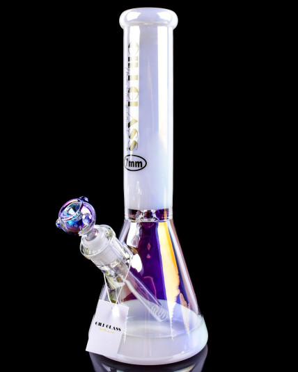 Gili Glass - 14" 7mm Thick Iridescent Beaker Bong