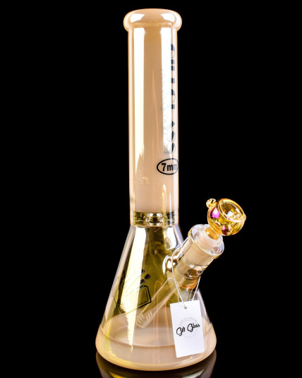 Gili Glass - 14" 7mm Thick Iridescent Beaker Bong