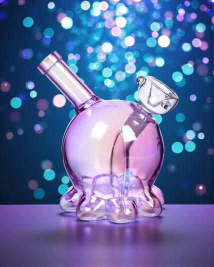 Cute Mini Octopus Bong - Pink