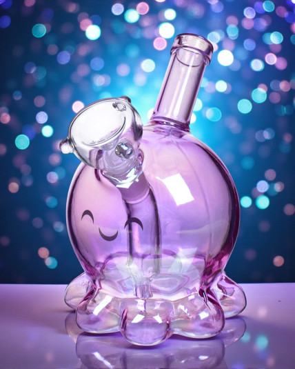 Cute Mini Octopus Bong - Pink