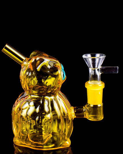 Owl Design Mini Bong - Amber