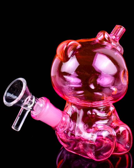 Pinky Kitty Mini Bong - Pink