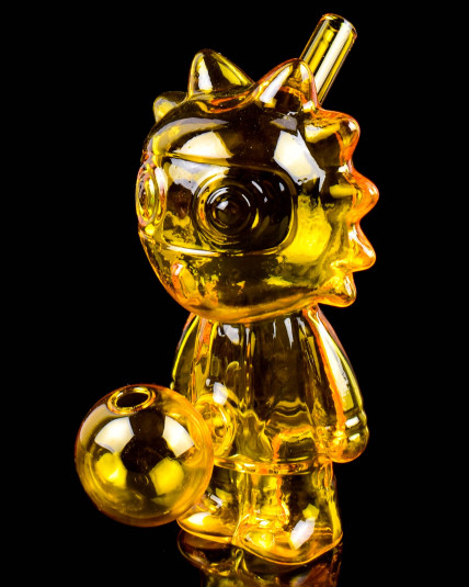 Rick & Morty Dab Rig Bong Oil Burner - Amber