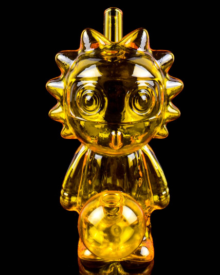 Rick & Morty Dab Rig Bong Oil Burner - Amber