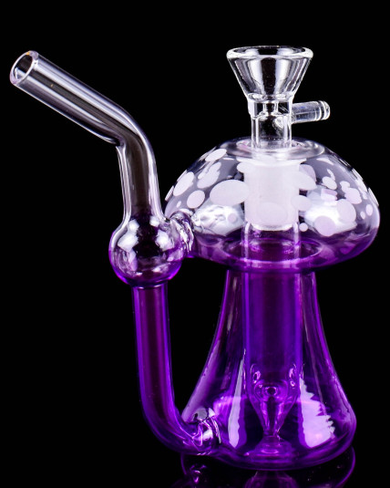 Cute Wonderland Mushroom Bong - Purple