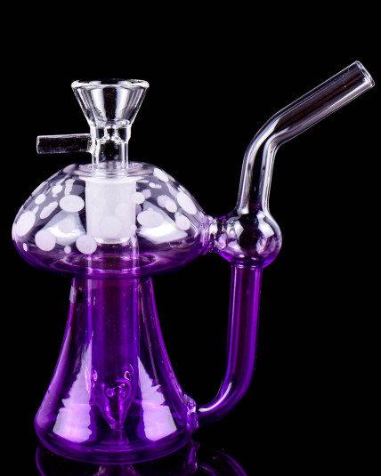 Cute Wonderland Mushroom Bong - Purple