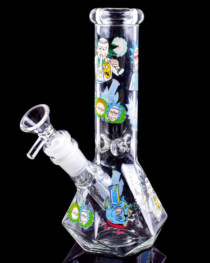 9" Diamond Beaker Base Rick & Morty Bong