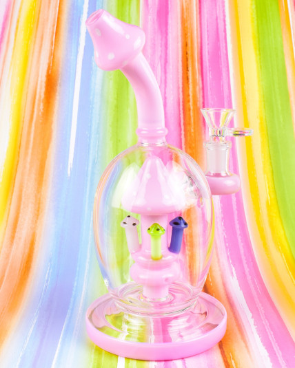 Smokroom - Mushroom Perc Orb Base Tilted Bong