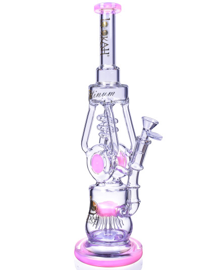 Smoke Factory - 16" Lookah® Filtering Factory Water Pipe Bong - Pink