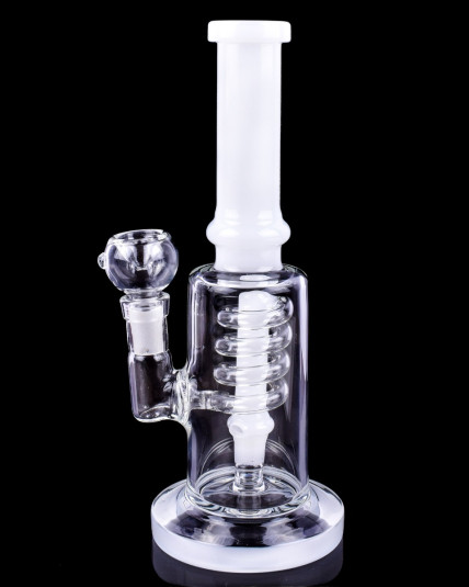 9" Coil Perc to Showerhead Perc Straight Bong
