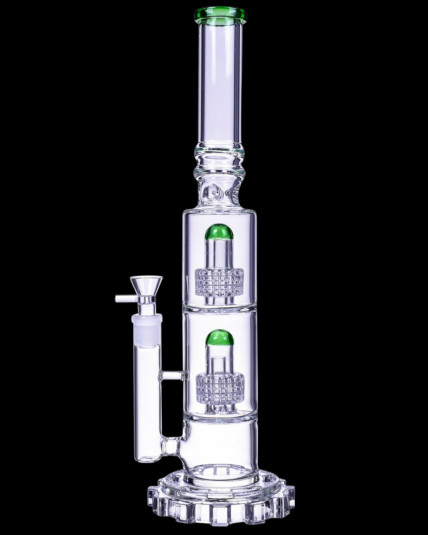 The Cogwheel - 17" Dual Matrix Perc Bong