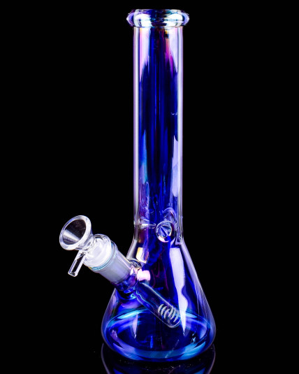 Aurora Glow Iridescent Beaker Bong