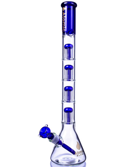 King's Chalice - Atomic Glass - 22" Quad 6-Arm Tree Perc Big Beaker Bong