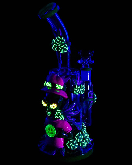 AstroBudz Glow In The Dark 420 Extraterrestrial Alien Bong / Dab Rig