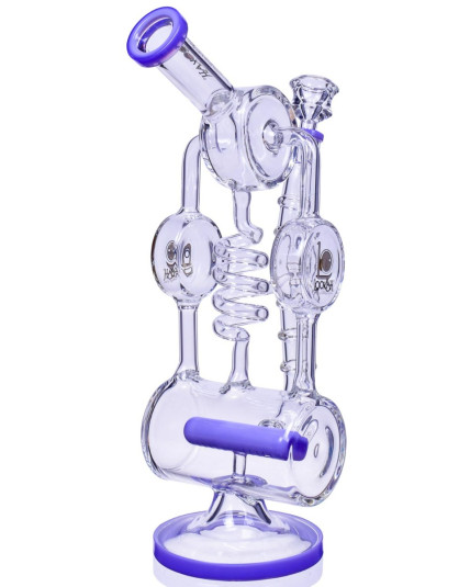 The Maze - Lookah® - 13" Spiral Coil Perc Recycler Bong