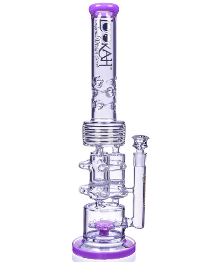 Smoke Barrel - Lookah Original Design Series - 20" Sprinkler Perc To Honeycomb Barrel Perc - Lilac