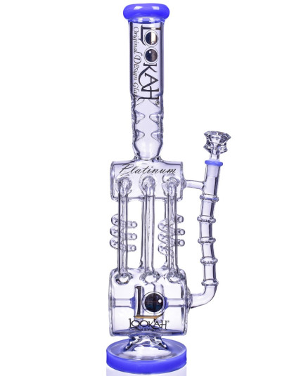 The Missing Alderaan Relic - Lookah Platinum Series Bong - 15" Barrel Spiral Blast Recycle Ice Glass Bong