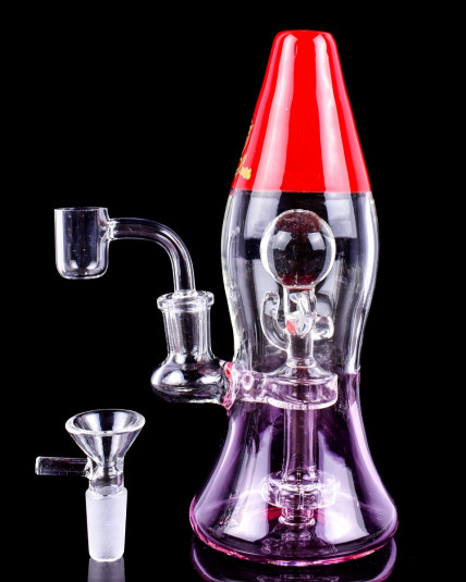 Chill Glass - 8" Dual Tone Color Lava Lamp Bong