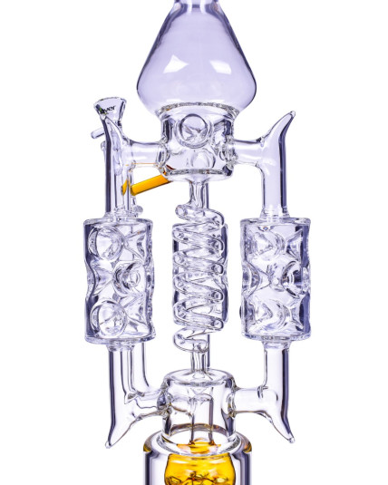 The Rarest - Clover Glass - 20" Triple Chamber Bong with Cyclone Perc