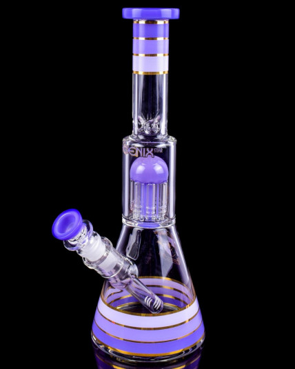 Phoenix Star - 12" Beaker Base Bong with 8-Arm Tree Perc Bong