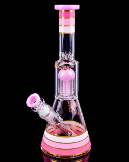 Phoenix Star - 12" Beaker Base Bong with 8-Arm Tree Perc Bong