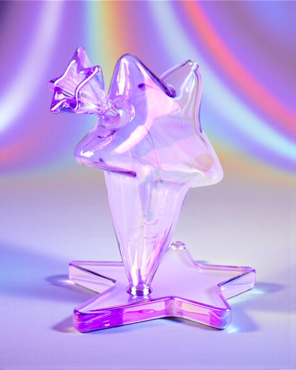 Aurora Star Bong - Purple Iridescent