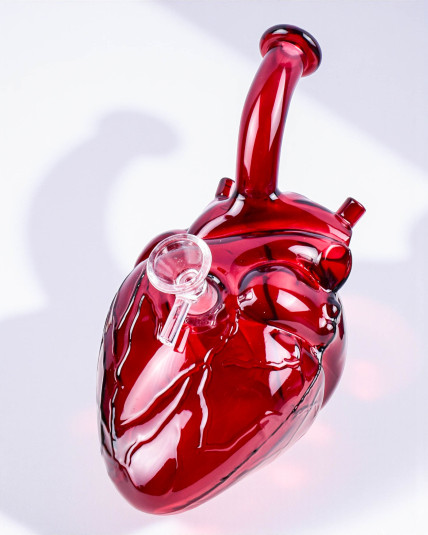 Crimson Anatomical Heart Bong