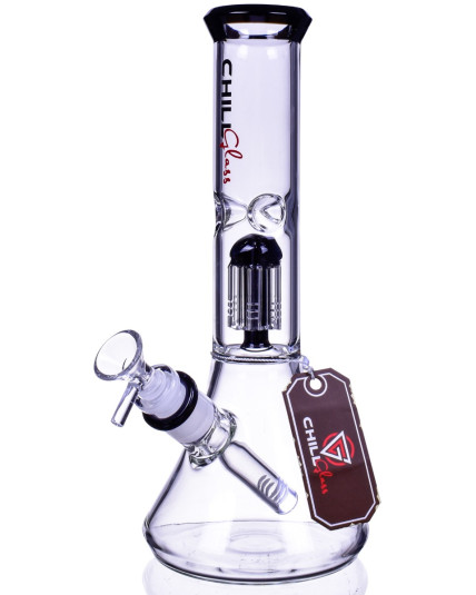 Chill Glass - 11" Tree Perc Beaker Bong 5mm Thick
