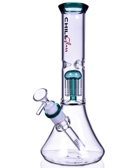 Chill Glass - 11" Tree Perc Beaker Bong 5mm Thick