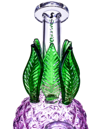 Lucky Charm - 8" Juicy Glass Pineapple Bong - Pink
