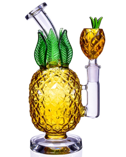 Lucky Charm - 8" Juicy Glass Pineapple Bong