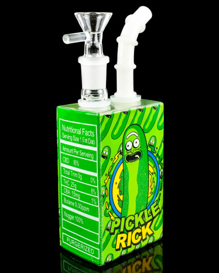 Pickle Rick Juice Box Bong
