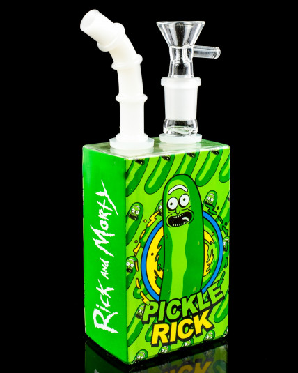 Pickle Rick Juice Box Bong