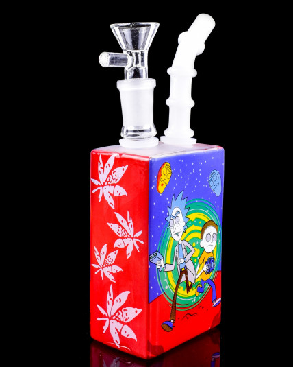 Portal Escape - Rick and Morty Glow In The Dark Juice Boxes Bong