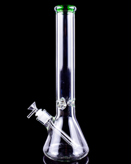Clear Sky Giant Bong - 16" 9MM Thick Clear Beaker Bong