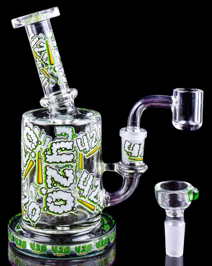 FestiBlast - Clover Glass - 420 Celebration Mini Bong/Dab Rig