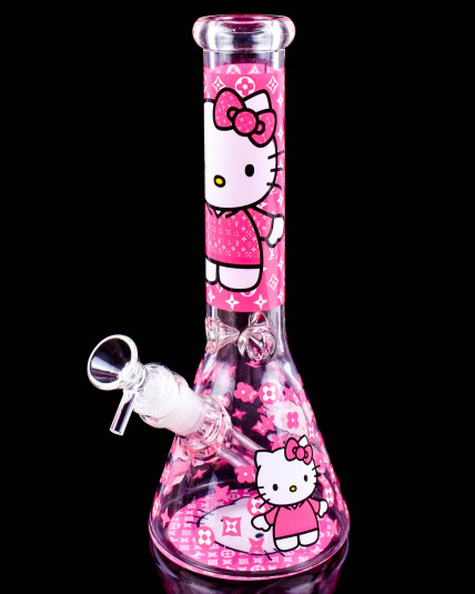 Luxury Louis Fashion x Cute Kitty Beaker Bong